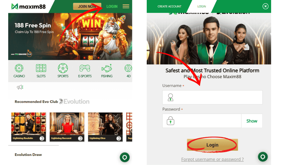 maxim88 login
