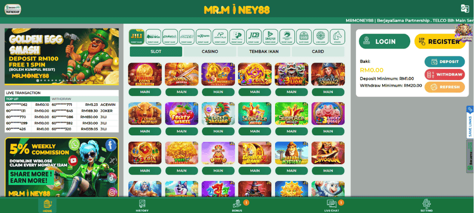 MrMoney88 homepage
